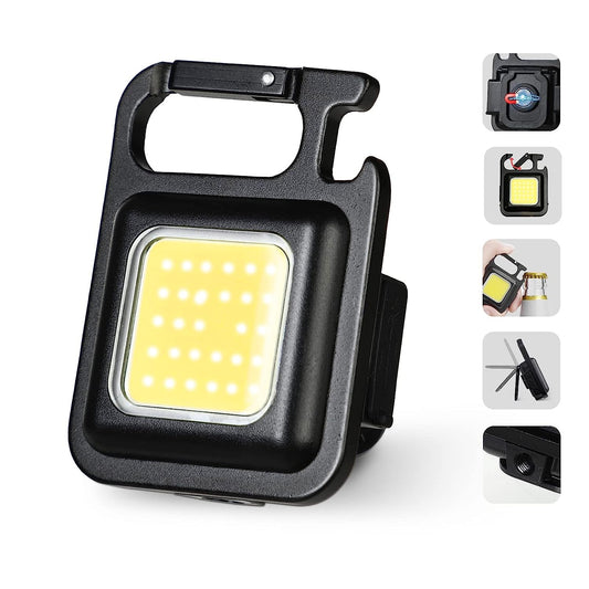 Small Flashlight, Keychain Work Light, USB Rechargeable, Mini LED Handheld Flashlight, 3 Light Modes Portable Pocket Light for Valentine's Day Gift Camping Emergency Fishing, Metal