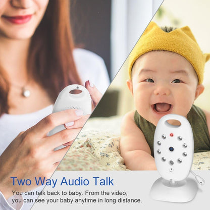 GHB Baby Monitor Video Baby Monitor  with Camera Wireless Baby Monitor 2.0" LCD Display Baby Lullaby Night Vision Temperature Monitoring 2 Way Talk