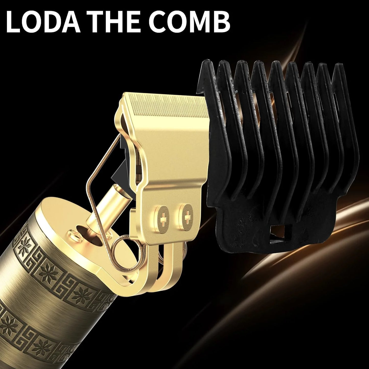 Beard Trimmer for Men-Hair Clippers for Men-Cordless Rechargeable Hair Clipper and Trimmer-Beard Shaver Barbershop（Gold）