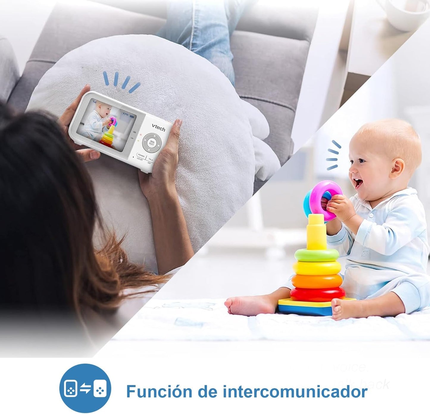 VTech VM2251 2.4" Full-Color Digital Video Baby Monitor & Automatic Night Vision