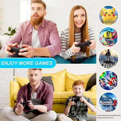 Switch Controller, Wireless  Pro Controller for Switch/Switch Lite/Switch OLED, Switch Remote Gamepad with Joystick, Adjustable Turbo Vibration, Ergonomic Non-Slip