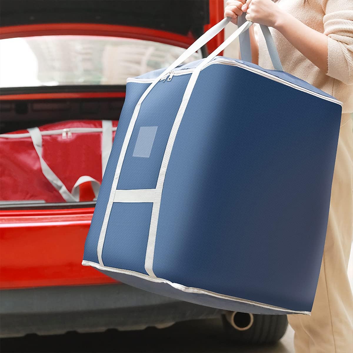 Multipurpose Extra Large Moving Bags Storage Bags Duffle Bags Heavy Duty Tote for Moving, Storage, Camping and Travel (120L)