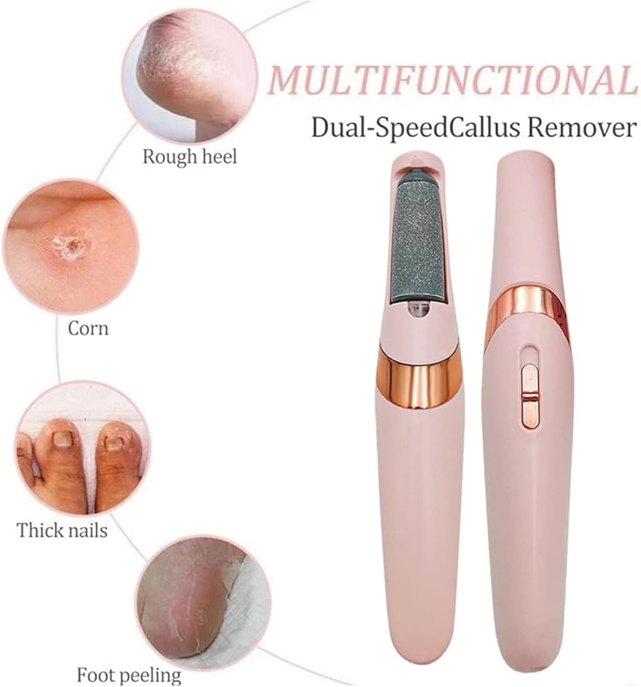 Pretty Girl Flawless Pedicure Electronic Tool - Gentle and Effective Foot Care for Removing Dead Skin, Calluses, and Achieving Salon-Smooth Feet