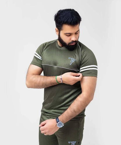 Comfort Olive Green Men’s Tracksuit For Summer