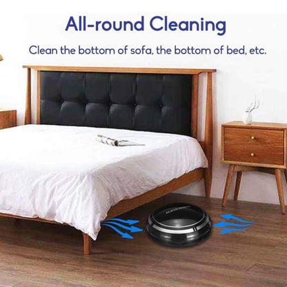 Robot Vacuum Cleaner, Smart Robot USB Vacuum Cleaner Auto Robotic Vacuumms, 3 in 1 Robotic Floors Sweep Mop Sweeper Super Quiet Mini Cleaning Robot for Pet Hair, Hard Floor (Black)