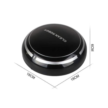 Robot Vacuum Cleaner, Smart Robot USB Vacuum Cleaner Auto Robotic Vacuumms, 3 in 1 Robotic Floors Sweep Mop Sweeper Super Quiet Mini Cleaning Robot for Pet Hair, Hard Floor (Black)