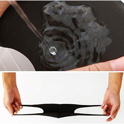 2 Pack Sponge Face Cover with Breathing Valve, Washable, Reusable, Face Cover – Protection from Dust, Pollen, Black