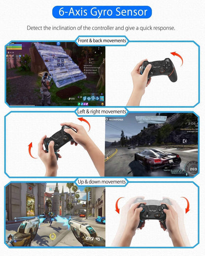 Switch Controller, Wireless  Pro Controller for Switch/Switch Lite/Switch OLED, Switch Remote Gamepad with Joystick, Adjustable Turbo Vibration, Ergonomic Non-Slip
