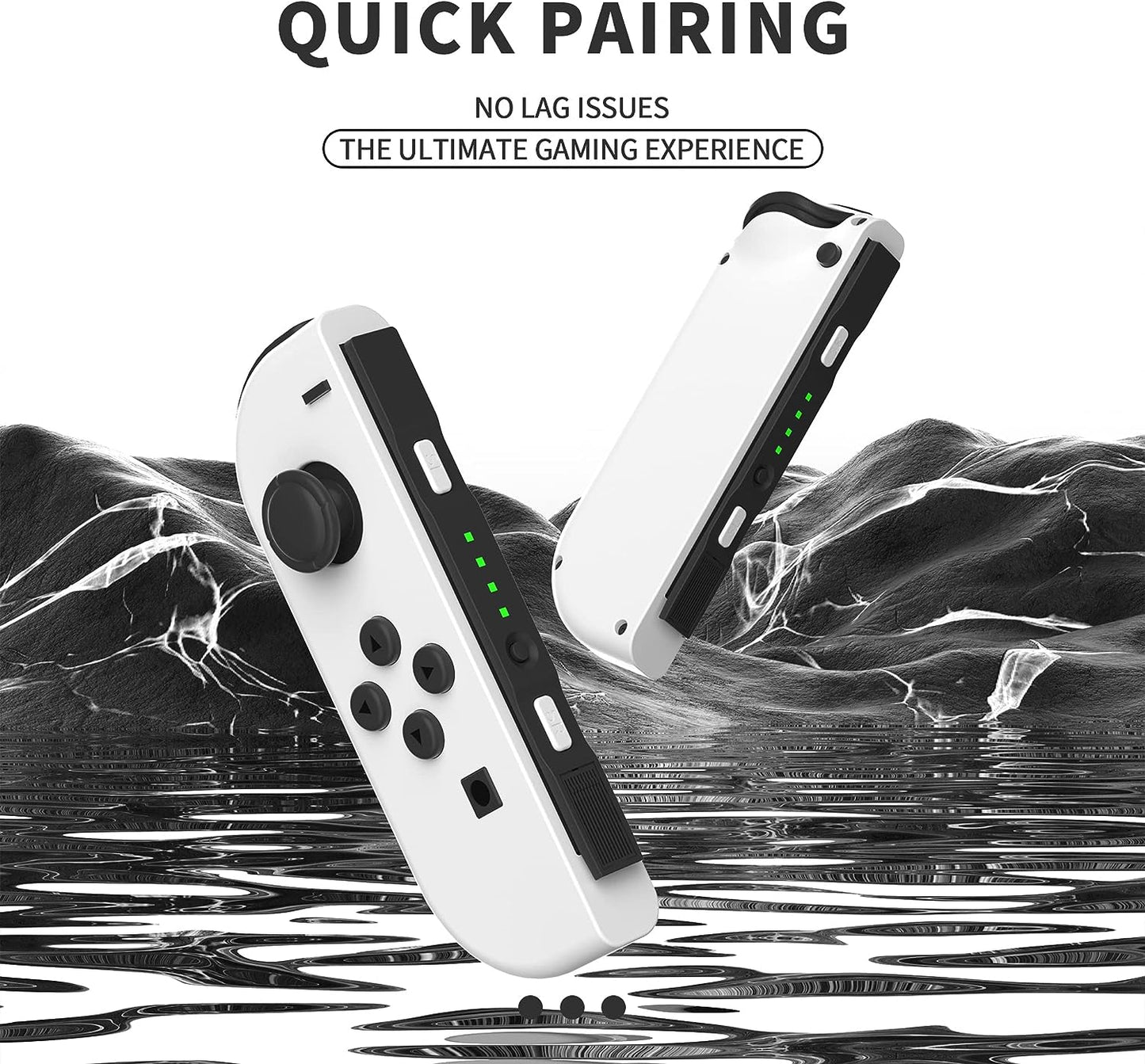 Joy Cons for Switch Nintendo, Replacement for Nintendo Switch Controller, Wireless Left and Right Joy Cons for Switch Nintendo Support Dual Vibration/Wake-up/Screenshot
