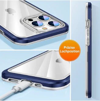 AOUIA Crystal Clear Case for iPhone 13, [Anti-Yellowing Protection] [Scratch-Resistant] [Shockproof Thin Mobile Phone Case] [Transparent Case], Compatible with iPhone 13 Case 6.1 Inch