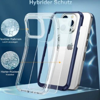 AOUIA Crystal Clear Case for iPhone 13, [Anti-Yellowing Protection] [Scratch-Resistant] [Shockproof Thin Mobile Phone Case] [Transparent Case], Compatible with iPhone 13 Case 6.1 Inch