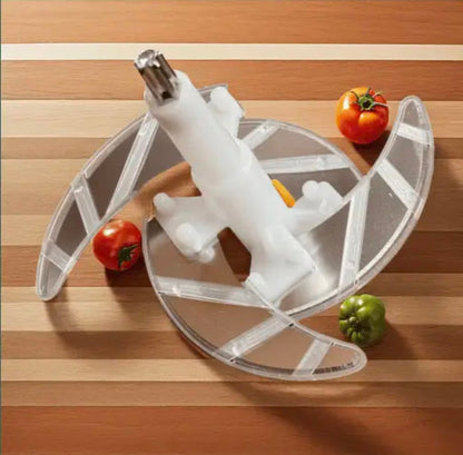Stainless Steel Manual Food Chopper 2L – Multi-Purpose Vegetable, Fruit & Nut Cutter with Hand Push Blades