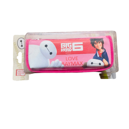 Big Hero 6 Baymax & Hiro "Love Baymax" Pink Pouch / Pencil Case