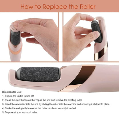 Pretty Girl Flawless Pedicure Electronic Tool - Gentle and Effective Foot Care for Removing Dead Skin, Calluses, and Achieving Salon-Smooth Feet