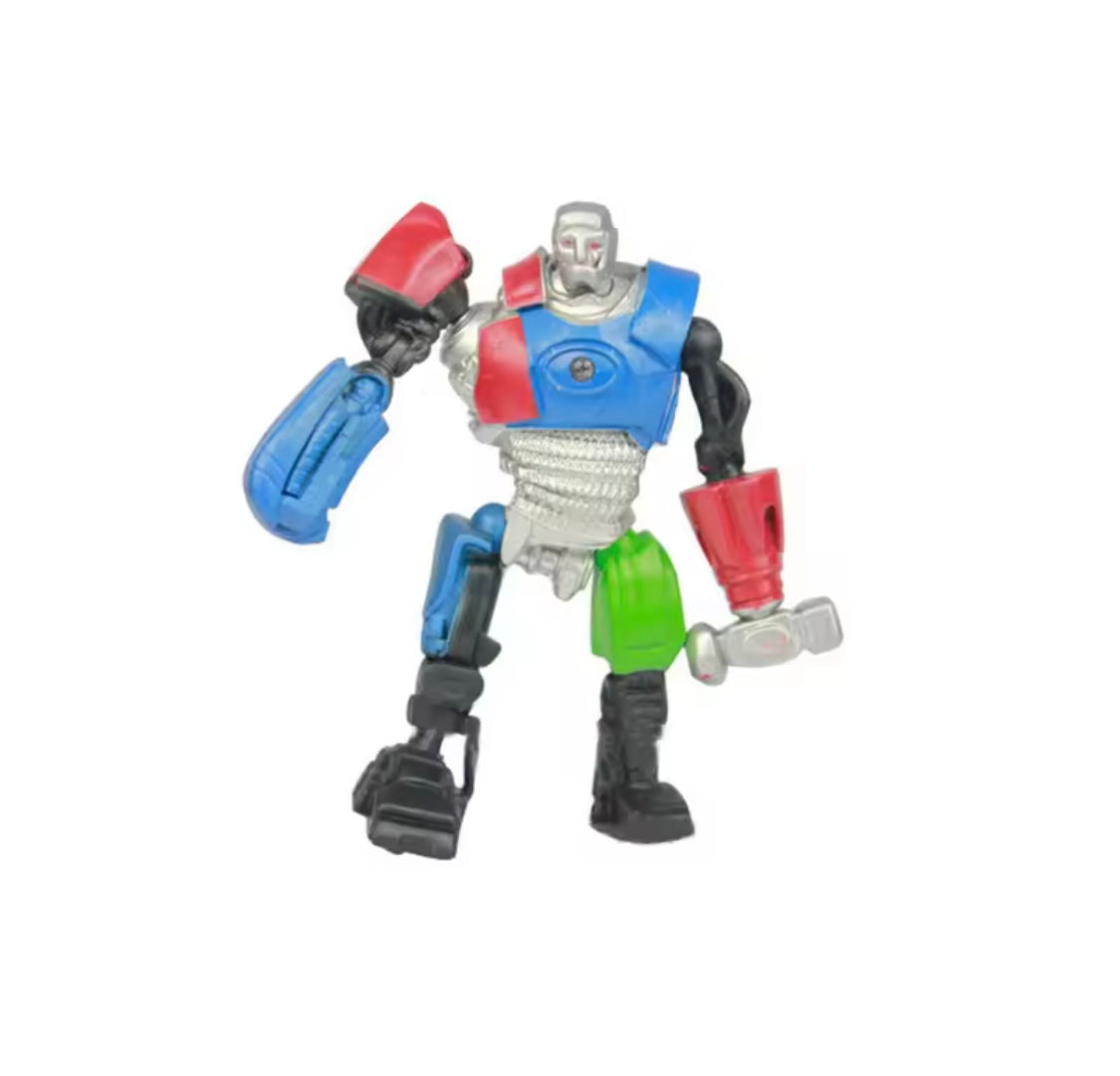 8pcs/set New Real Steel Zeus Atom Midas Adam Raider Robot Handmade Model Collecible Hobby Toys Kids Xmas Gift Doll Decor