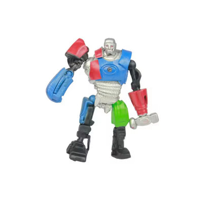 8pcs/set New Real Steel Zeus Atom Midas Adam Raider Robot Handmade Model Collecible Hobby Toys Kids Xmas Gift Doll Decor