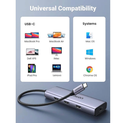 UGREEN 90119 9-in-1 Docking Station 4K@60Hz Dual HDMI USB C Hub