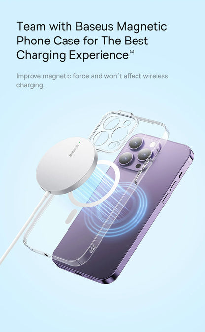Baseus Simple Mini3 Magnetic Wireless Charger 15W - Black