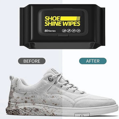 Shoe Wipes & Sneaker Wipes – (80 + 80 Count) Pack of 2 – Quick Wipes for Shoes Cleaning – Shoe Cleaning Wipes for All Shoes – Portable Cleaner for Sneakers, Leather & Sports Footwear White