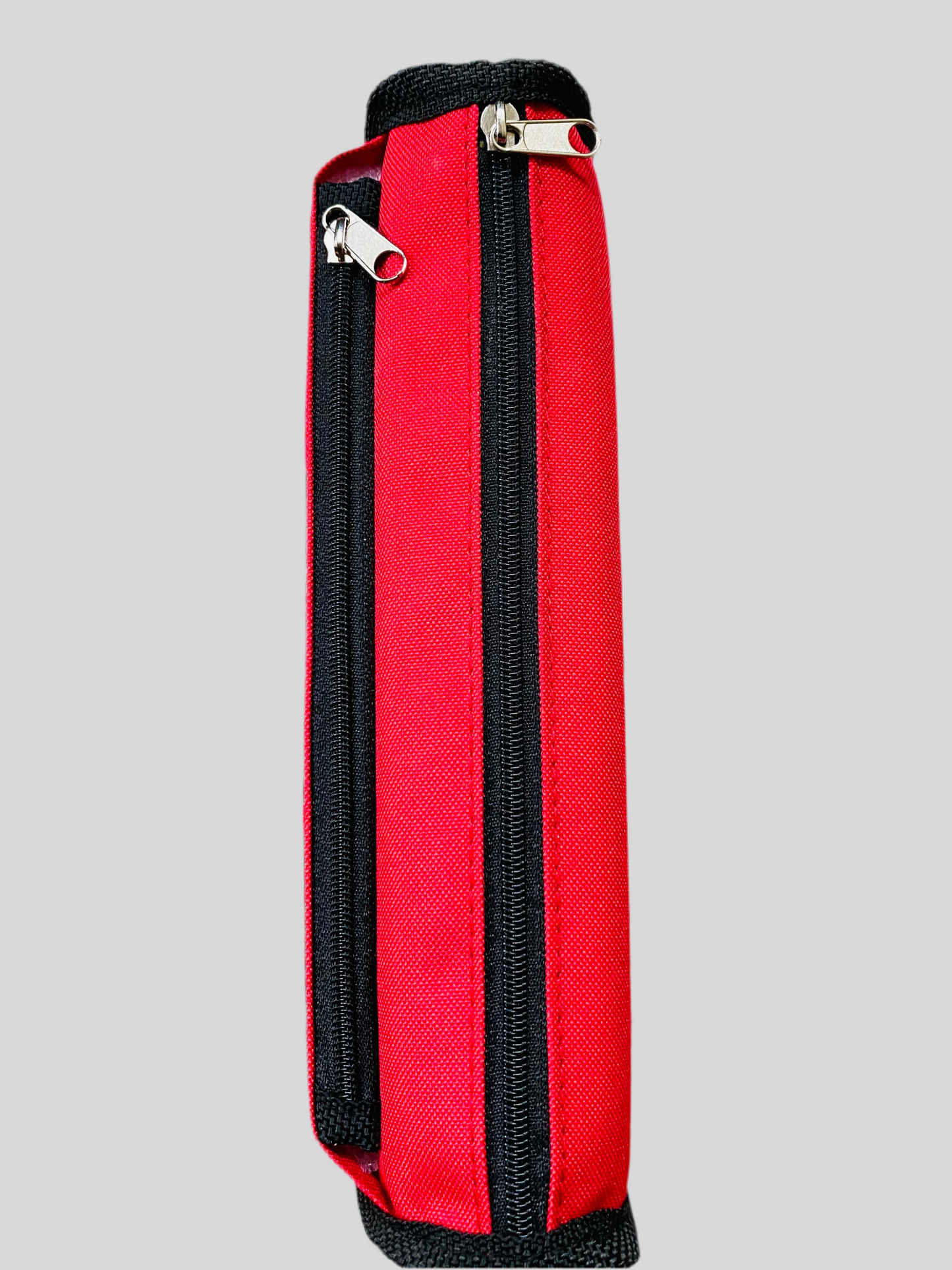 Baymax Cartoon Pencil Pouch – Red & Black Zipper Case for Kids (Washable)
