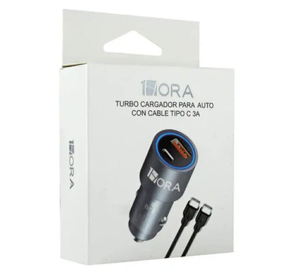 1Hora Car Fast Charger with C Cable 38W – GAR241 - Metal Body