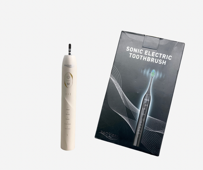 BAOVERI Electric Toothbrush with 8 Brush Heads for Adults&Kids, Ultrasonic Electric Toothbrushes, 5 Modes & 3 Intensity Levels