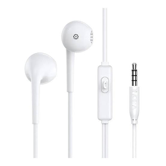 1HORA Lateral 3.5mm AUX Deep Bass Stereo Earphones with Mic and Call Control
