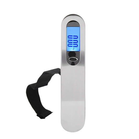 50kg Luggage Scale Portable Digital Weight Scale for Travel Suitcase, Electronic Suitcase Scale Hanging Scales Luggage Weighing Scale Lightweigh for Travel 50Kg Capacity, Black