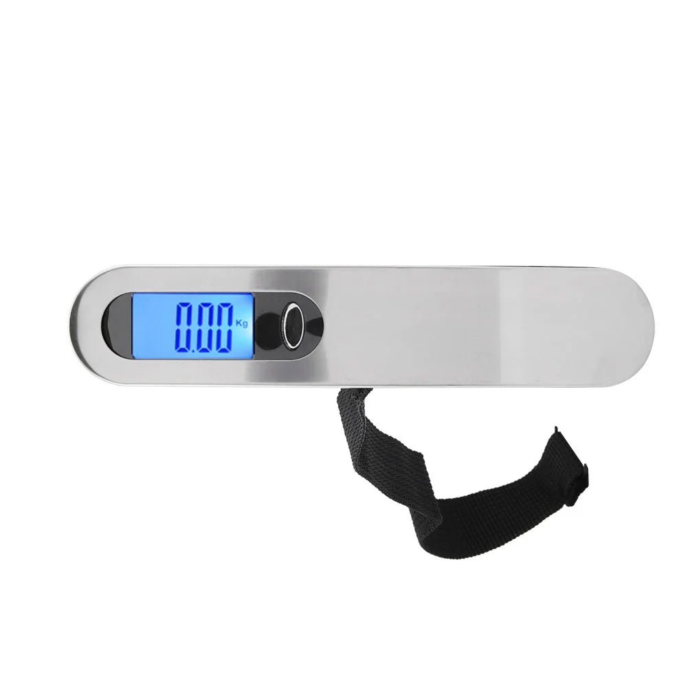 50kg Luggage Scale Portable Digital Weight Scale for Travel Suitcase, Electronic Suitcase Scale Hanging Scales Luggage Weighing Scale Lightweigh for Travel 50Kg Capacity, Black