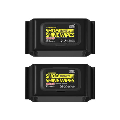 Shoe Wipes & Sneaker Wipes – (80 + 80 Count) Pack of 2 – Quick Wipes for Shoes Cleaning – Shoe Cleaning Wipes for All Shoes – Portable Cleaner for Sneakers, Leather & Sports Footwear White
