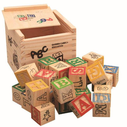 Wooden Toy Abc Blocks 27pcs