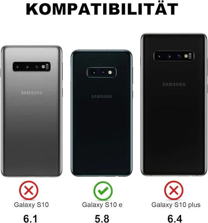 Case Compatible with Samsung Galaxy S10e, [Drop Protection & Non-Slip] [Screen Camera Protection] Silicone Shockproof Case, Ultra Thin Soft TPU Black Protective Case, Mobile Phone Case for Samsung Galaxy S10e - Black