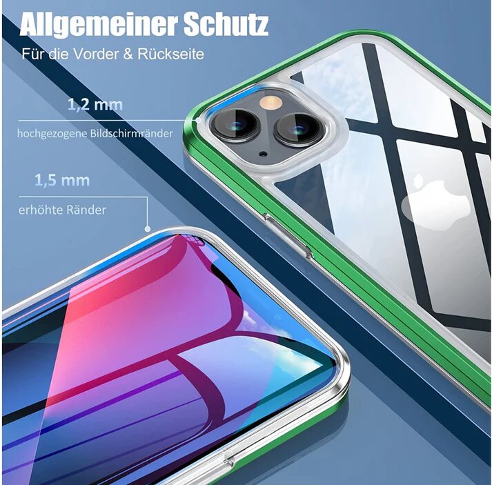 AOUIA Crystal Clear Case for iPhone 13, [Anti-Yellowing Protection] [Scratch-Resistant] [Shockproof Thin Mobile Phone Case] [Transparent Case], Compatible with iPhone 13 Case 6.1 Inch