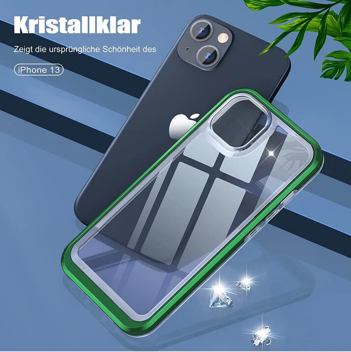AOUIA Crystal Clear Case for iPhone 13, [Anti-Yellowing Protection] [Scratch-Resistant] [Shockproof Thin Mobile Phone Case] [Transparent Case], Compatible with iPhone 13 Case 6.1 Inch
