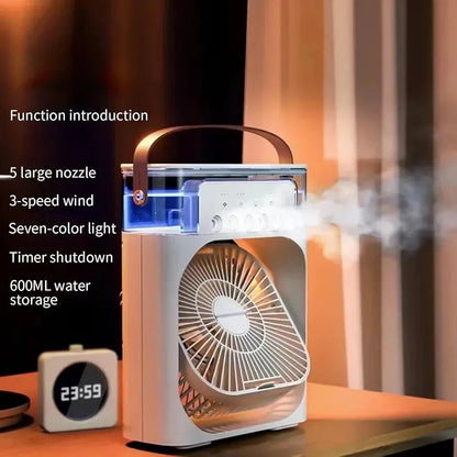 4 In 1 Fan Air Cooler with Humidifier & Night Light | Mist Fan