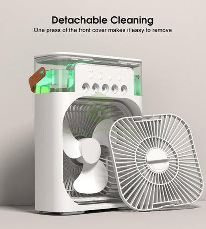 4 In 1 Fan Air Cooler with Humidifier & Night Light | Mist Fan