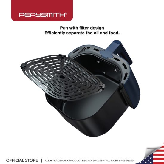 PerySmith 4.2L 3D Air Fryer Ecohealth II Series PS1530 Imported Air Fryer Oil-free Electric Air Fryer Multifunctional Cooking