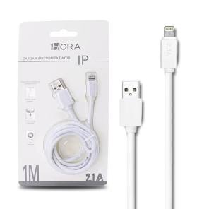 1HORA CAB179 1M 2M USB to Lightning Cable for iPhone & iPad | 2.1A Fast Charge