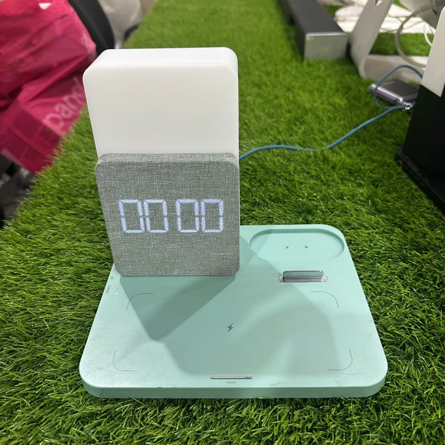 Like A New Wireless Charging Dock Alarm Clock with Wireless Charging, Night Light, Wireless Charger for iPhone 12/13/14 Pro