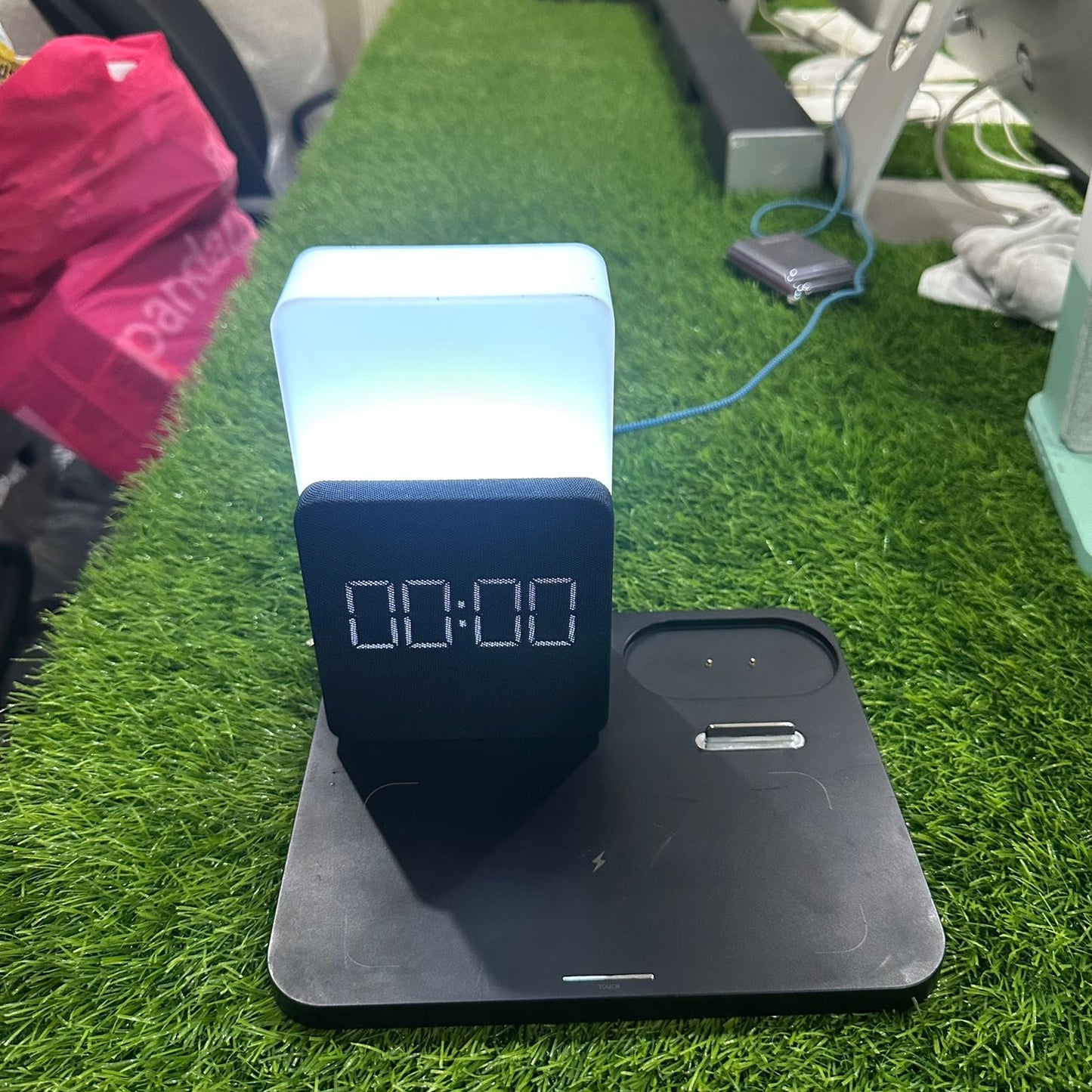 Like A New Wireless Charging Dock Alarm Clock with Wireless Charging, Night Light, Wireless Charger for iPhone 12/13/14 Pro
