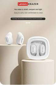 Lenovo Erazer XT62Pro Bluetooth 5.4 Wireless Headphones Small Wireless Headphones with HD Microphone Sports Earphones with HD Microphone
