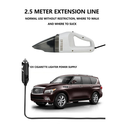 Car Vacuum Cleaner, Handheld 8000Pa Wet and Dry Strong Suction Vac, High Power for Interior Cleaning, DC 12V Lightweight Portable Vacuum Cleaner with Low Noise Only for Car