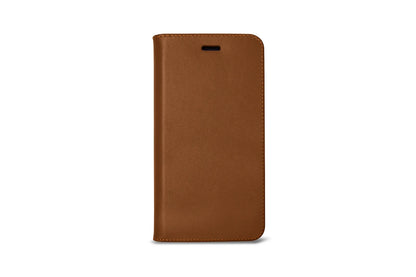 LUCRIN Wallet Case for iPhone 11 Black / Brown -  Smooth Leather