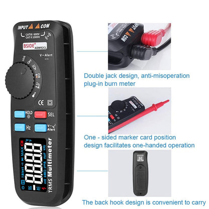 Digital Multimeter Color  Display Auto Range 6000 TRMS Tester with Live Wire Check Temp Hz ohm Diode Meter ADM92CL