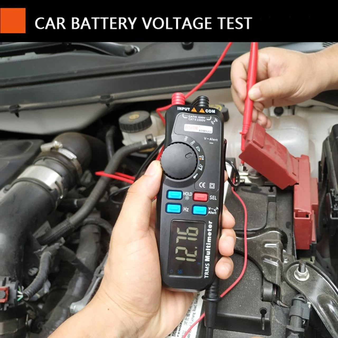 Digital Multimeter Color  Display Auto Range 6000 TRMS Tester with Live Wire Check Temp Hz ohm Diode Meter ADM92CL