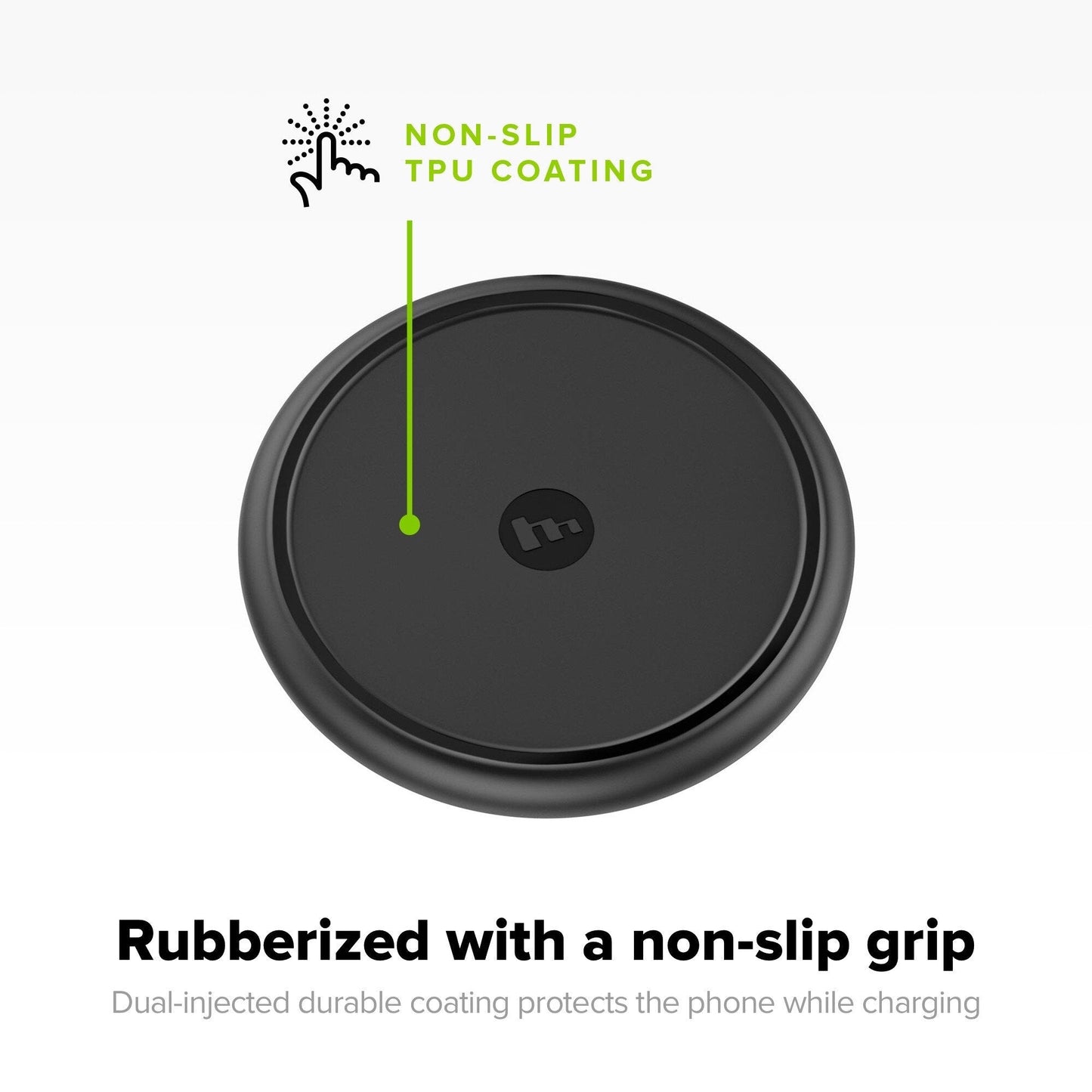 Mophie 7.5W Wireless Charging Base Black, MFI Certified, Up to 7.5W Qi Fast Wireless Charging, Robust Build, Compatible with the Apple iPhone X, iPhone 8 Series and Qi-Enabled Smartphones