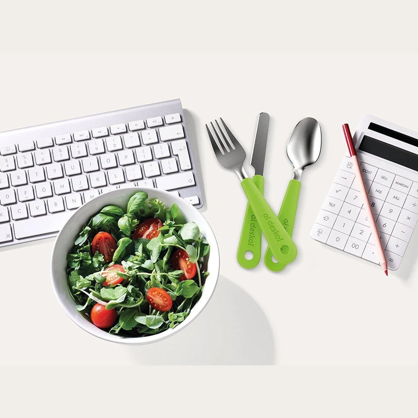 Stainless Steel 3-Piece Cutlery Set with Protective Case for Work, Travel, Lunch Boxes and Camping (Knife / Fork / Spoon)