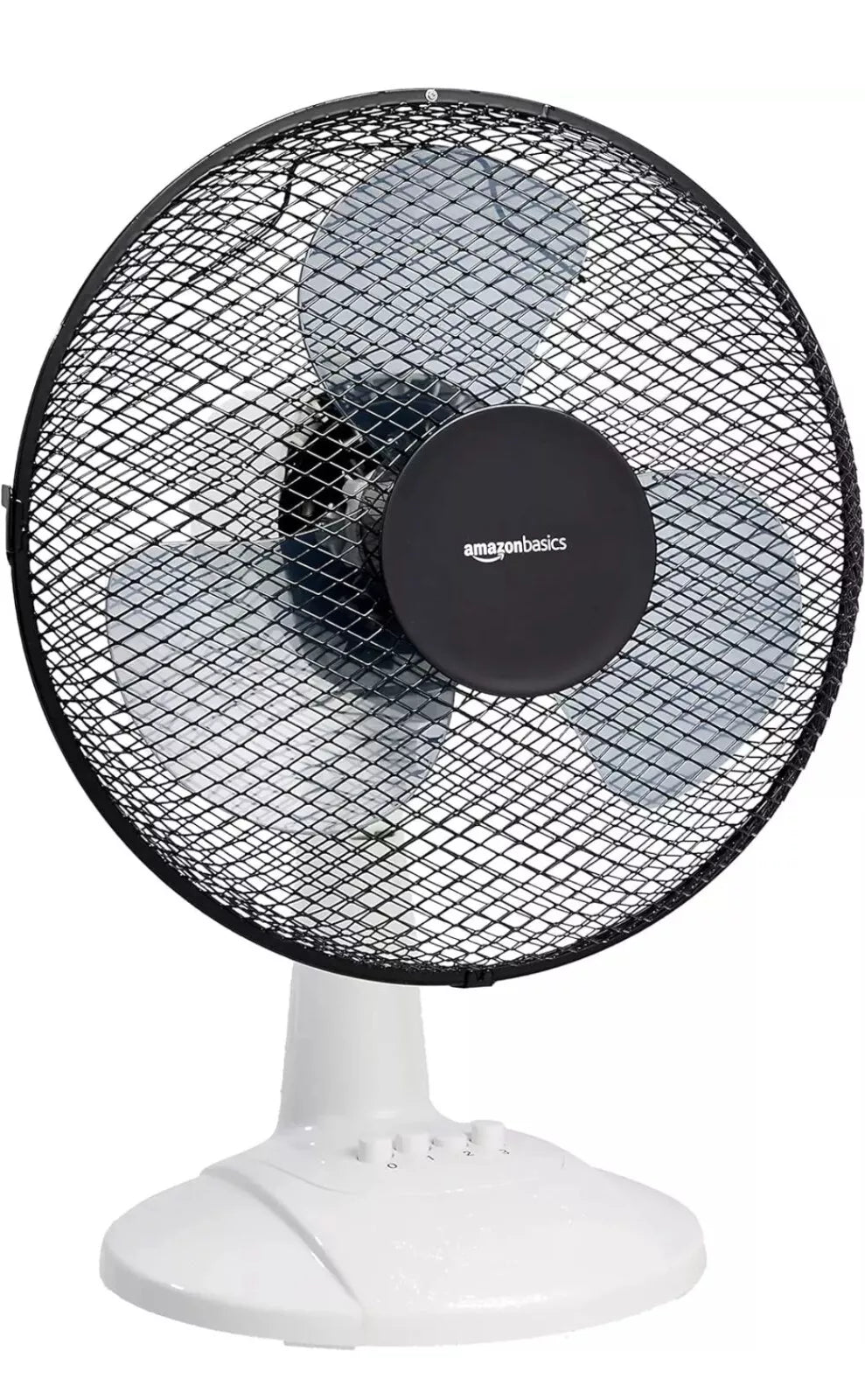 Amazon Basics 3-Speed Oscillating 20 inch Table Desk Fan with Tiltable Head, 40