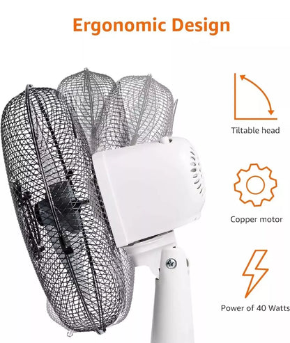 Amazon Basics 3-Speed Oscillating 20 inch Table Desk Fan with Tiltable Head, 40