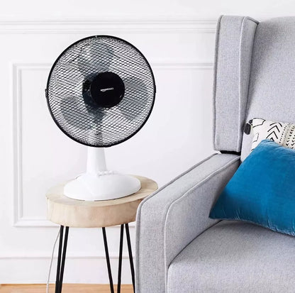 Amazon Basics 3-Speed Oscillating 20 inch Table Desk Fan with Tiltable Head, 40